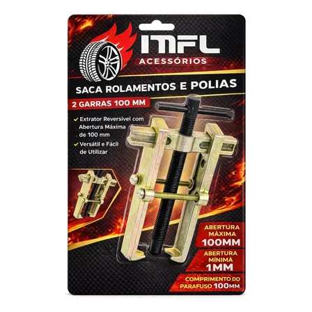 Saca Rolamentos E Polias 2 Garras 100 Mm 4 Polegadas MFL