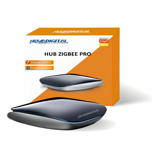 Hub Zigbee Mesh Wifi Novadigital Pro Bluetooth Ble Sem Fio Automação Tuya Smart Life Preto