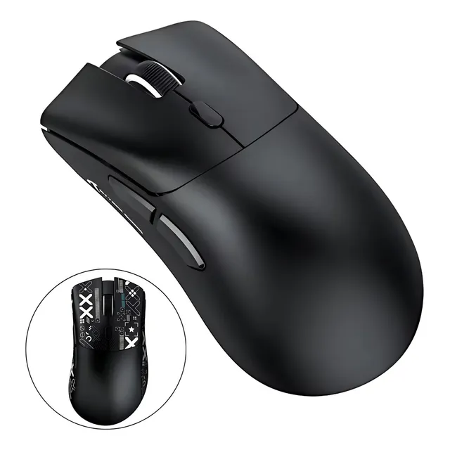 Mouse Gamer Attack Shark R1 Sem Fio Paw3311 2.4ghz Preto
