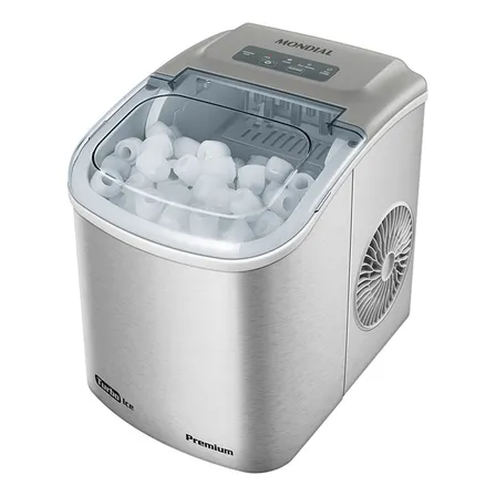 Máquina De Gelo Turbo Ice Premium, Mondial, 130w - Mg-12-gi 220v Cinza