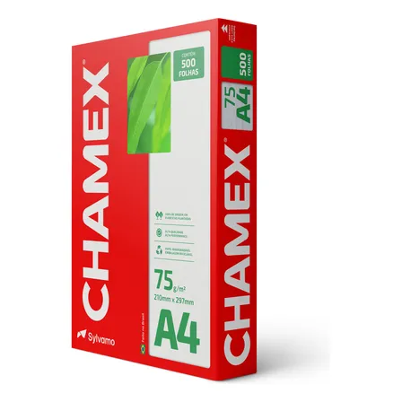 Papel Sulfite A4 Chamex 500 Folhas Branco 75g