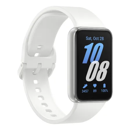 Samsung Galaxy Fit3 Pulseira Esportiva Branca Prata Esportivo Branco