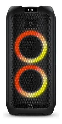 Caixa de som Philips Party Speaker TAX4209/78 preta potente bluetooth luzes LED som envolvente portátil moderno