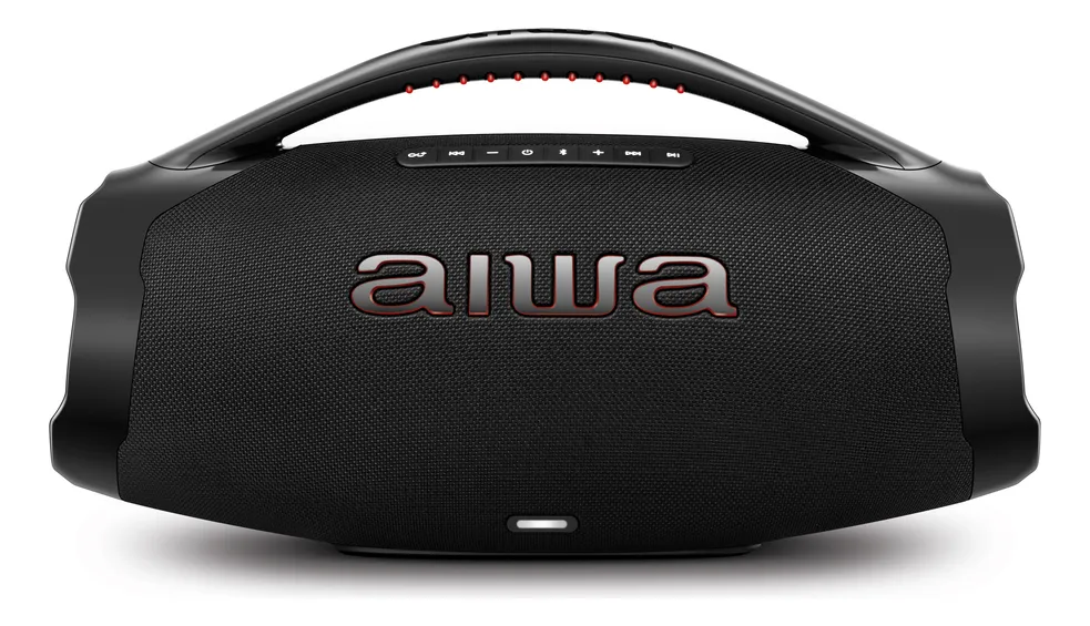 Caixa De Som Boombox Aiwa AWS-BBS-01B 200w IP66 30hs De Bateria