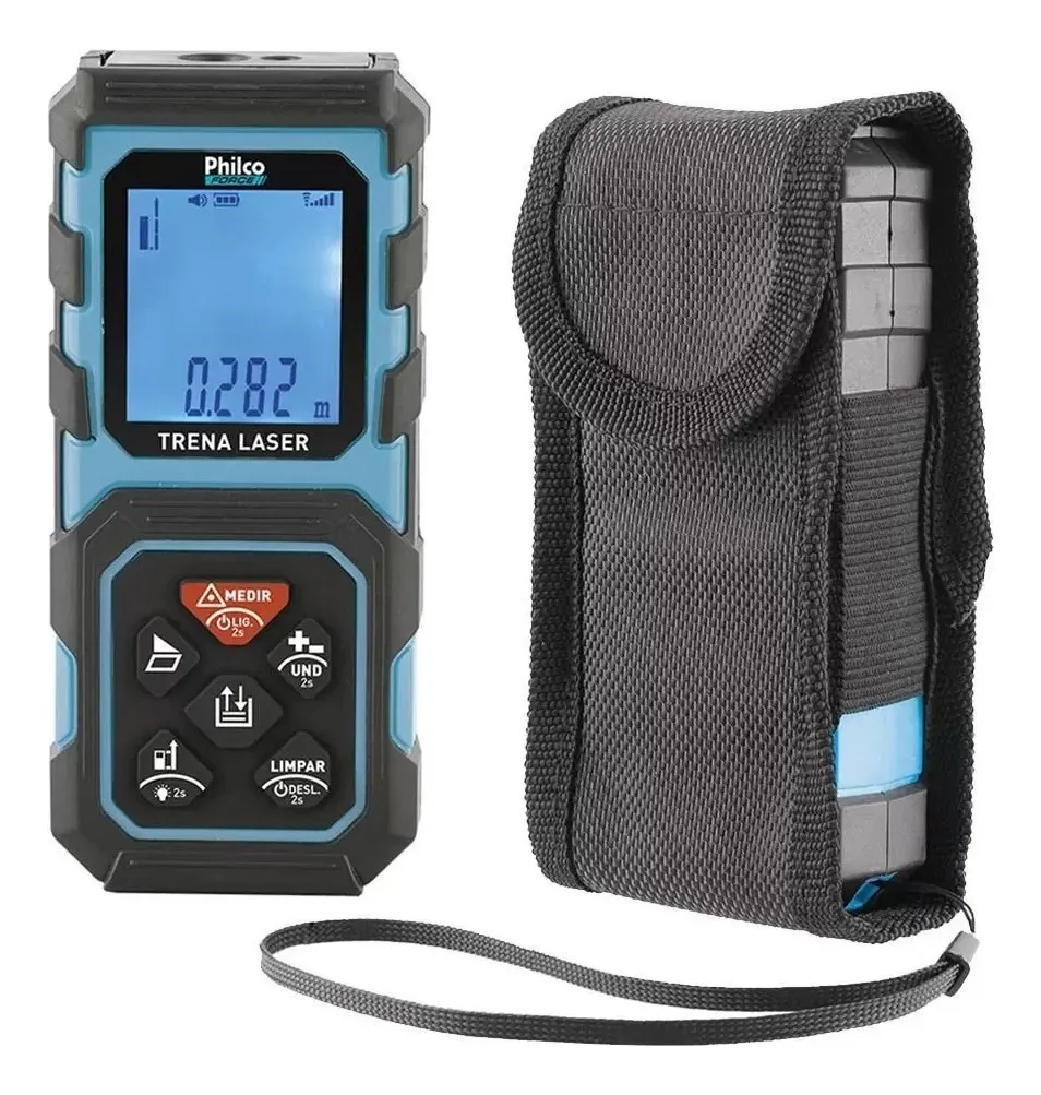 Trena A Laser Philco 40m Com 3 Unidades De Medida Ptl01