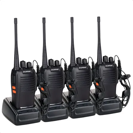 Kit 4 Unidades Rádio Professional Baofeng Bf-777s Walk Talk VHF/UHF