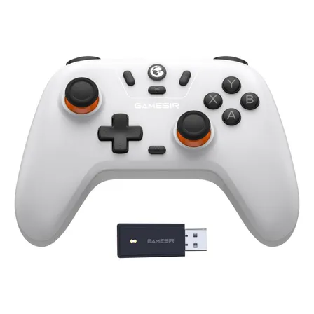 Controle Gamesir T4 Nova Lite Sem Fio Para Pc Switch Android Ios Steam Celular Hall Effect Cor Branco