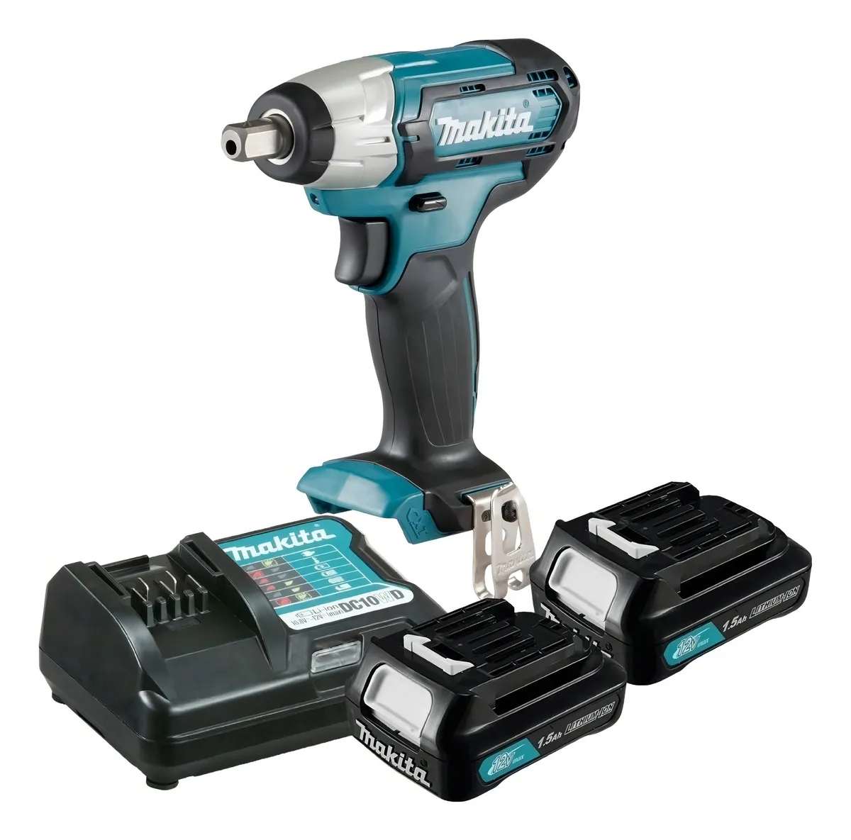Chave De Impacto 2 Baterias 12v Cxt 1.5ah 1/2 Tw141 Makita