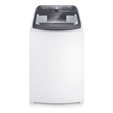 Máquina De Lavar Electrolux Lec15 Branca 15kg Premium Care Com Cesto Inox Jet&clean E Time Control 220v Branco