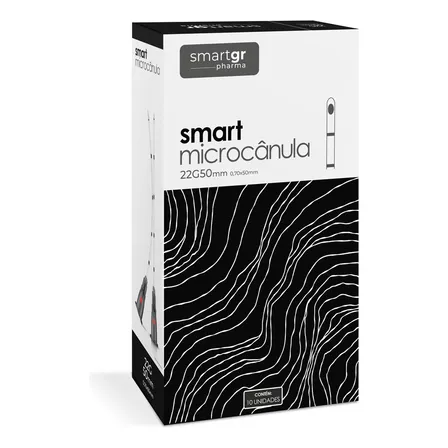 Microcânula 22g X 50mm Caixa Com 10 Unidades - Smart Gr