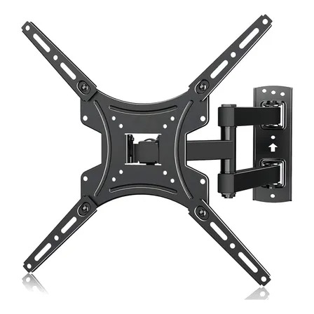 Suporte Tv Tri-articulado Universal Braço Longo Reforçado Regulável E Inclinável Marca Lcd Led Plasmas 14 A 55 Polegadas Cor Preto