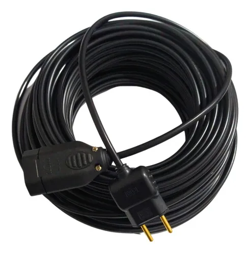 Extensão Eletrica 30 Metros Reforçada 10/20a Obra Profissional Cor Preto Ms Eletro Eletrônica