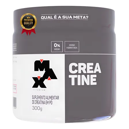 Creatina 300 Gr - Max Titanium Sabor Sem Sabor