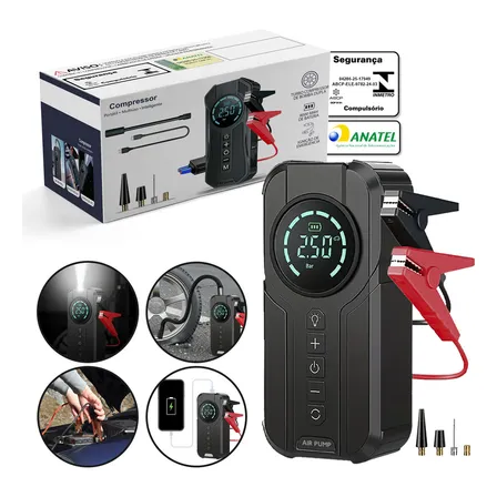 Tecnologia Avançada: Compressor Portátil Inflador Pneu Para Emergências