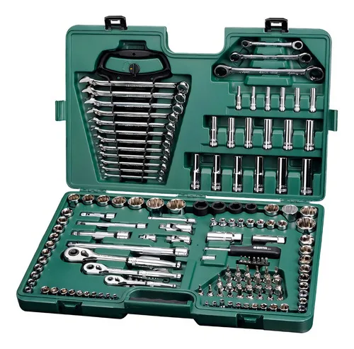 Jogo De Ferramentas 150 Peças Maleta Mecanica Profissional