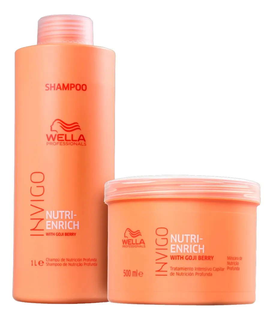 Wella Professionals Invigo Nutri Enrich Wella Professionals Invigo Nutri Enrich Kit Shampoo 1000ml + Máscara 500g