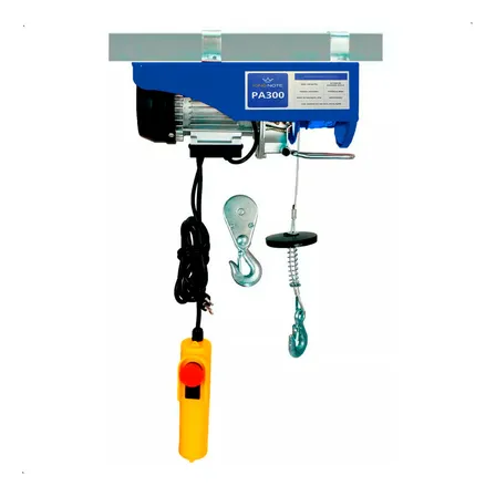 Guincho Talha Elétrica Capacidade 150 / 300 Kg Elevação De Até 12 Metros 650W Cabo Aço