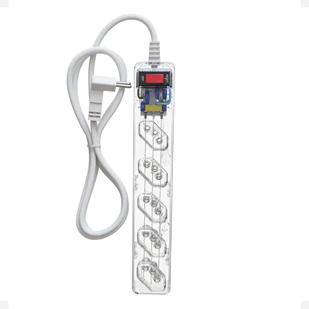 Filtro de linha com protetor contra surtos (DPS) - 127/220 volts - 10 amperes - 5 tomadas - 3 pinos - iCLAMPER Energia 5 - LCF - Transparente