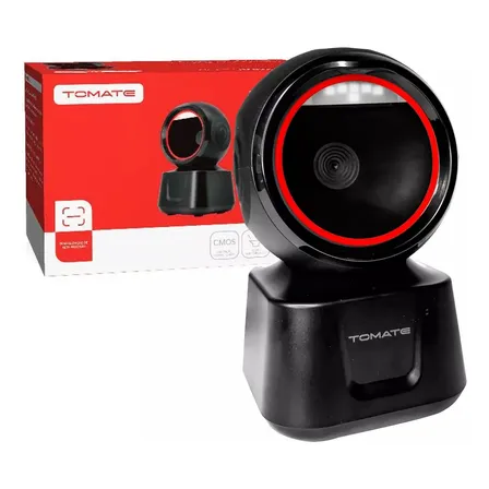 Leitor Código De Barras Fixo Usb 1d2d Qr Code Danfe Ean Cor Preto 127/220v