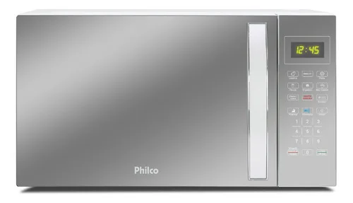 Micro-ondas 33L Philco Espelhado/Branco 1400W 127V PMO38E