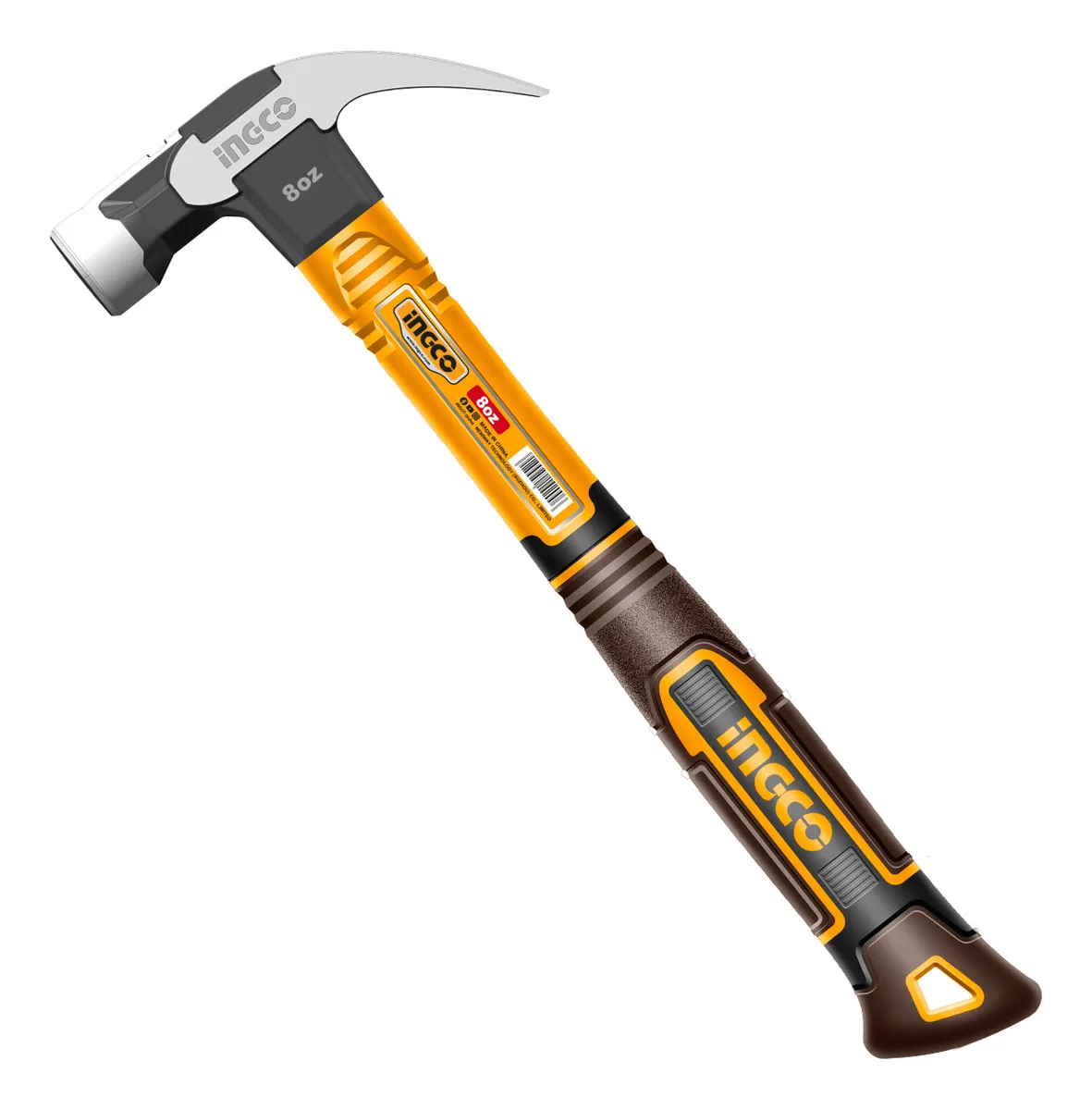 Martelo Unha Magnético Com Cabeça Em Aço Forjado Ingco 8oz