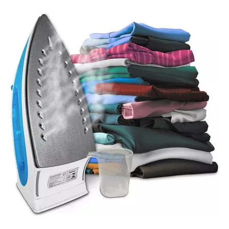 Ferro De Passar Roupas A Vapor 1300w Kian Cor Azul