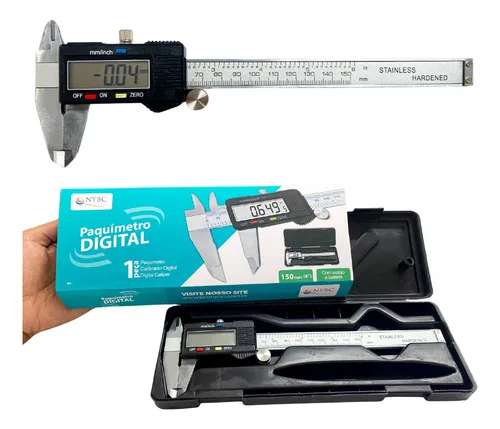 Paquímetro Digital Nybc Paquímetro Digital Paquímetro Digital 150mm Inox 0mm-150mm