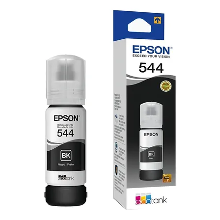 Tinta Epson T544 Preto De 65 Ml L1250 L3250 L5290 L3150