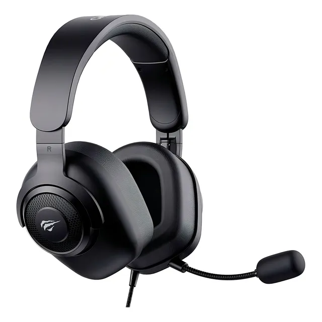 Headset Gamer Havit H2230u Usb Único Microfone Removível Cor Preto
