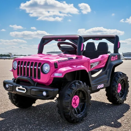 Carro Elétrico Jeep Off Road 4x4 12v Carregador Cor Rosa 127/220v