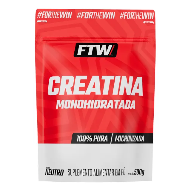 Creatina Monohidratada 100% Pura Refil 500g - FTW