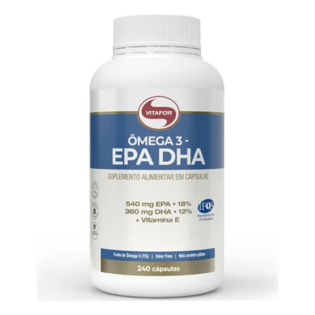 Ômega 3 Epa Dha 240 Cápsulas Vitafor Sem Sabor
