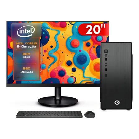 Computador Completo 2eletro Fast Intel Core I5 8gb Ram Ssd 256gb Bivolt Monitor 20 Led Cd2e-0110fa 256 Gb 8 Gb Intel Hd Graphics