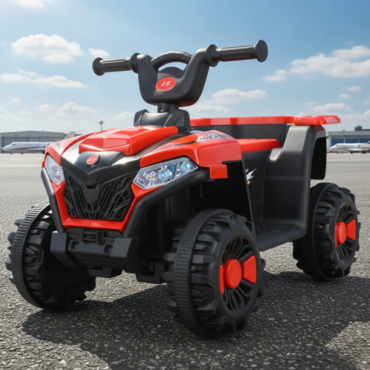 Mini Quadriciclo Elétrico Infantil Bateria 6v Luz E Música Cor Vermelho Voltagem do carregador 127/220V