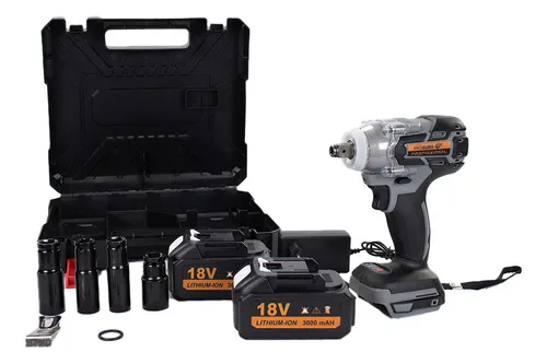 Chave Impacto Brushless Maleta 2 Baterias 4 Soquetes PPC-18 Pró Euro