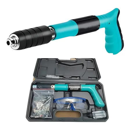 Pistola De Fixação Finca Pino Manual Rebites + Acessórios