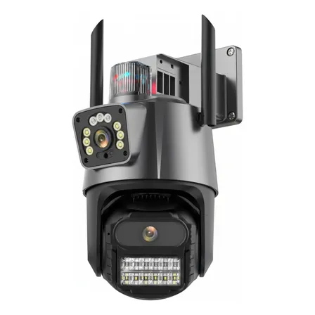 Câmera De Segurança 4k Externa Ip66 Infravermelho Wi-fi Áudio Bidirecional Cinza