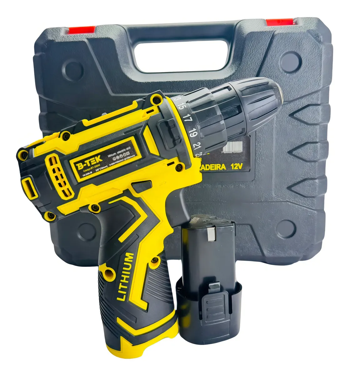 Furadeira de Impacto Parafusadeira B-Tek Bateria 750W Bivolt