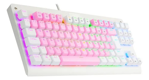 Redragon Dark Avenger Rgb Rosa E Branco Switch Azul