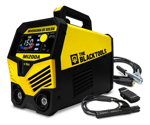 Maquina De Solda Eletrica Inversora Mma Tig Eletrodo 150A MI200A The Black Tools