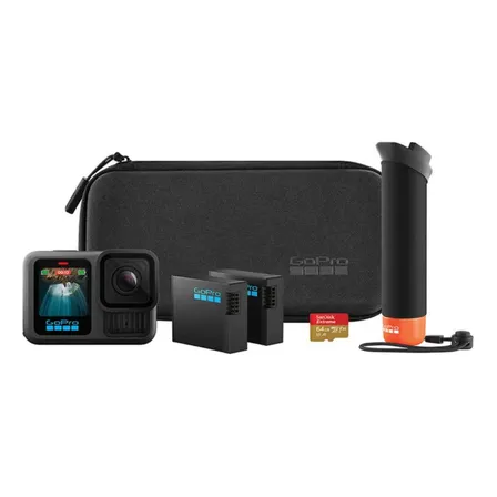 Gopro Hero13 Black Bundle - Kit Com Câmera De Ação À Prova D'água 10m, 5.3k60, HLG Hdr, 27mp, Hypersmooth 6.0, Gps,... Preto