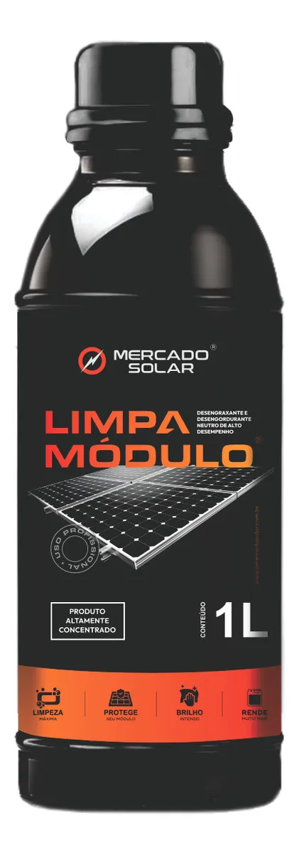 Limpa Módulo 1l Limpeza Placa Energia Solar Solar