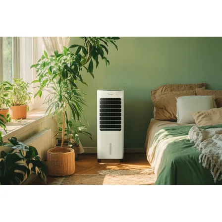 Climatizador De Ar Frio Midea Branco 5l Cor branco e cinza