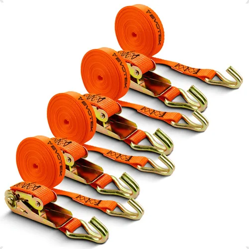 Kit 4 Jogos Cinta Catraca Amarração Carga 800kg 4,6 Metros