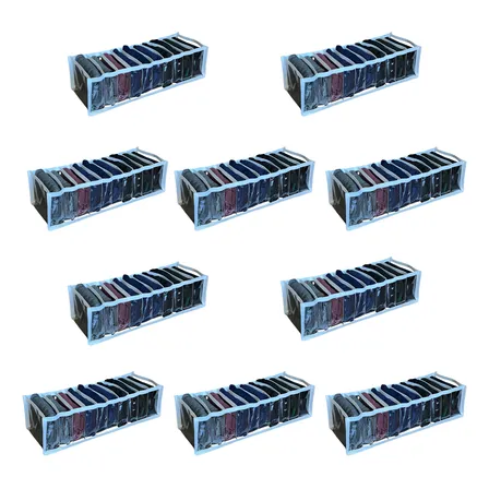 Kit 10 Colmeia Organizadora Gaveta Organizador Porta Calcinhas Meia Cuecas M Roupas Bebe Stobaza