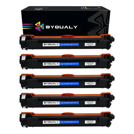 Kit 5x Toner Compativel Brother com Tn1060 Tn1000 Hl1112 Hl1202 Tinta Preto