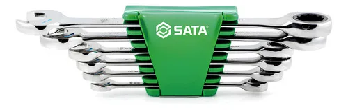Jogo Chave Combinada Catraca 8 A 19mm 6 Pçs St09033g Sata