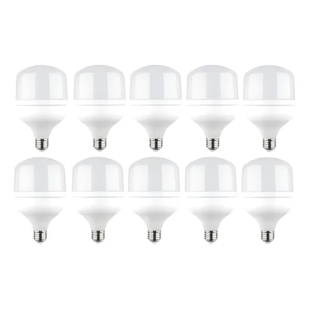 10 Lâmpada Led Bulbo 50w Alta Potência 6500k Luz Branca Fria