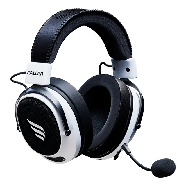 Headset Gamer Fallen Morcego Pro Wireless 2.4ghz Branco Branco
