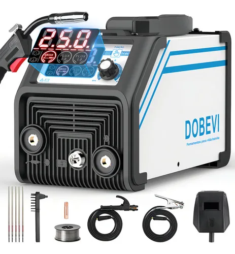 Máquina Solda Sem Gás 250a Digital Bivolt 110v/220v Dobevi